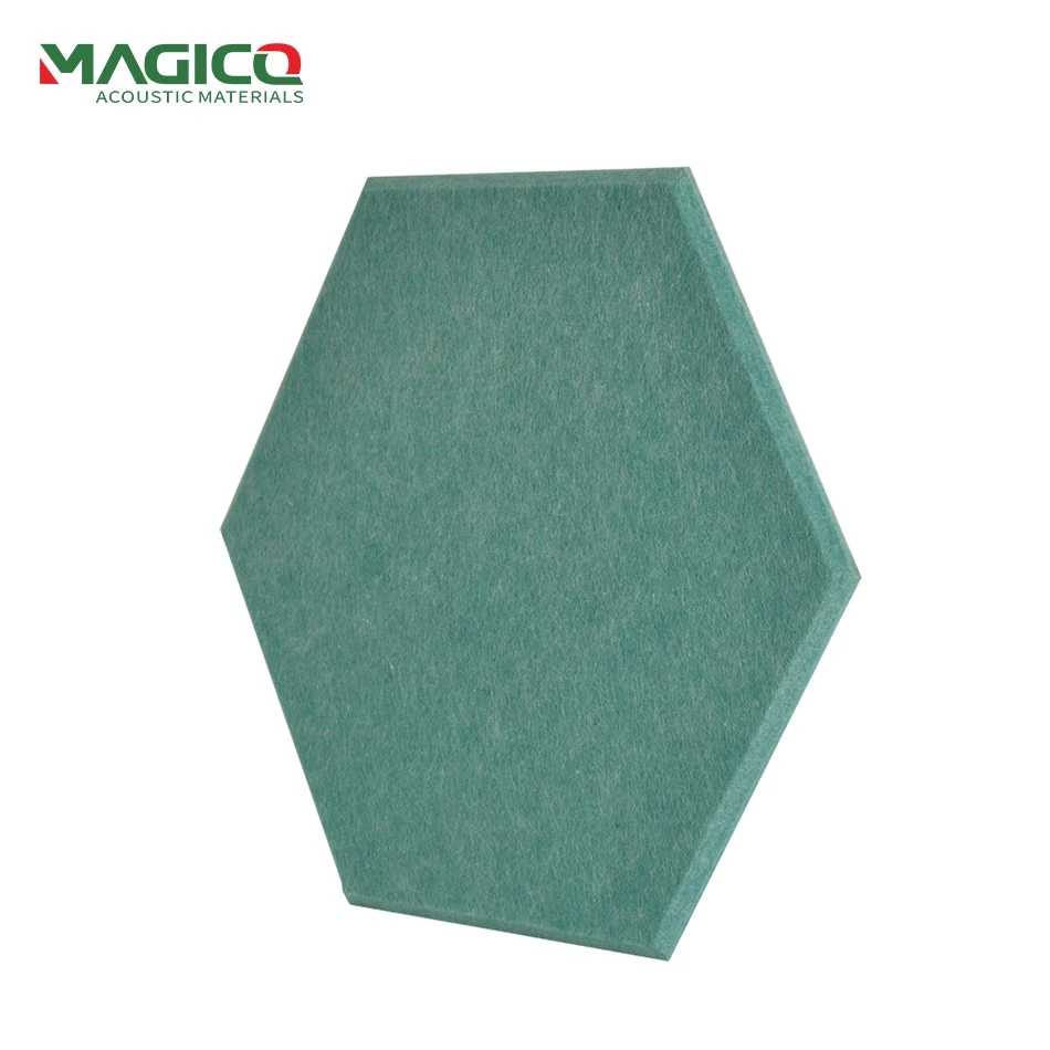 Turquoise-hexagon-pet-felt-wall-panels suppliers